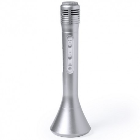 Altavoz de conexión bluetooth 2 en 1 con micrófono que permite cantar mientras suena la música