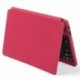 Teclado bluetooth con un práctico soporte para tablet, color rojo