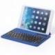 Teclado bluetooth con un práctico soporte para tablet, color azul