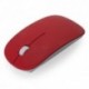 Práctico ratón óptico inalámbrico con diseño ergonómico. Color rojo