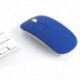 Práctico ratón óptico inalámbrico con diseño ergonómico. Color azul