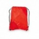 Mochila roja saco de poliéster con bolsillos