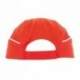 Gorra deportiva roja con redecilla para el sudor