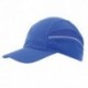 Gorra deportiva azul con redecilla para el sudor