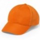 Gorra con cierre ajustable de botones, color naranja