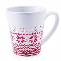 Taza de ceramica con original diseño invernal 