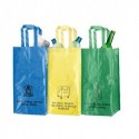 Set de 3 bolsas para reciclaje con indicación de residuos
