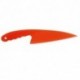 Cuchillo servidor con hoja de sierre de color rojo