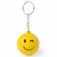 Llavero emoji antiestrés de color amarillo. Guiño