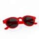 Gafas de sol unisex, diseño circular. Color rojo