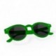 Gafas de sol unisex, diseño circular. Color verde