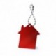 Llavero silueta de casa, color rojo