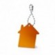 Llavero silueta de casa, color naranja