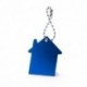 Llavero silueta de casa, color azul