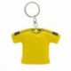 llavero camiseta de resistente PVC. Color amarillo