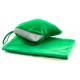 Manta polar con almohada. Color verde