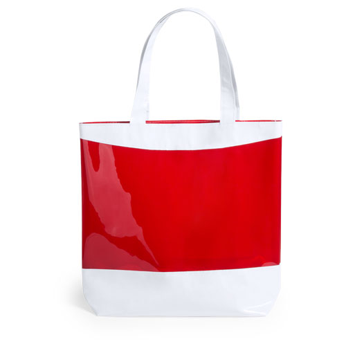 Bonita y original bolsa con un bonito diseño bicolor, en PVC
